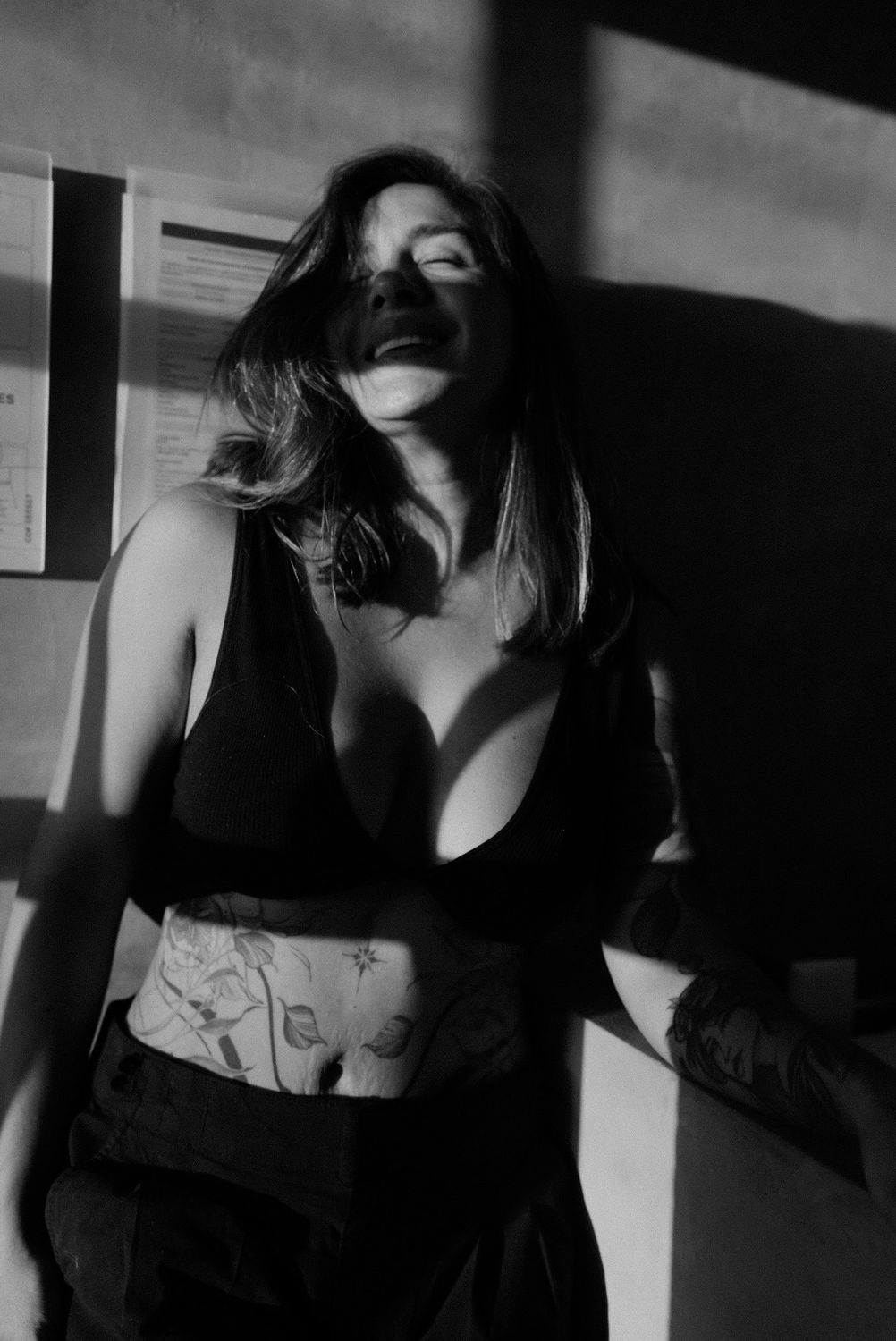 Portrait of Gigi laughing
